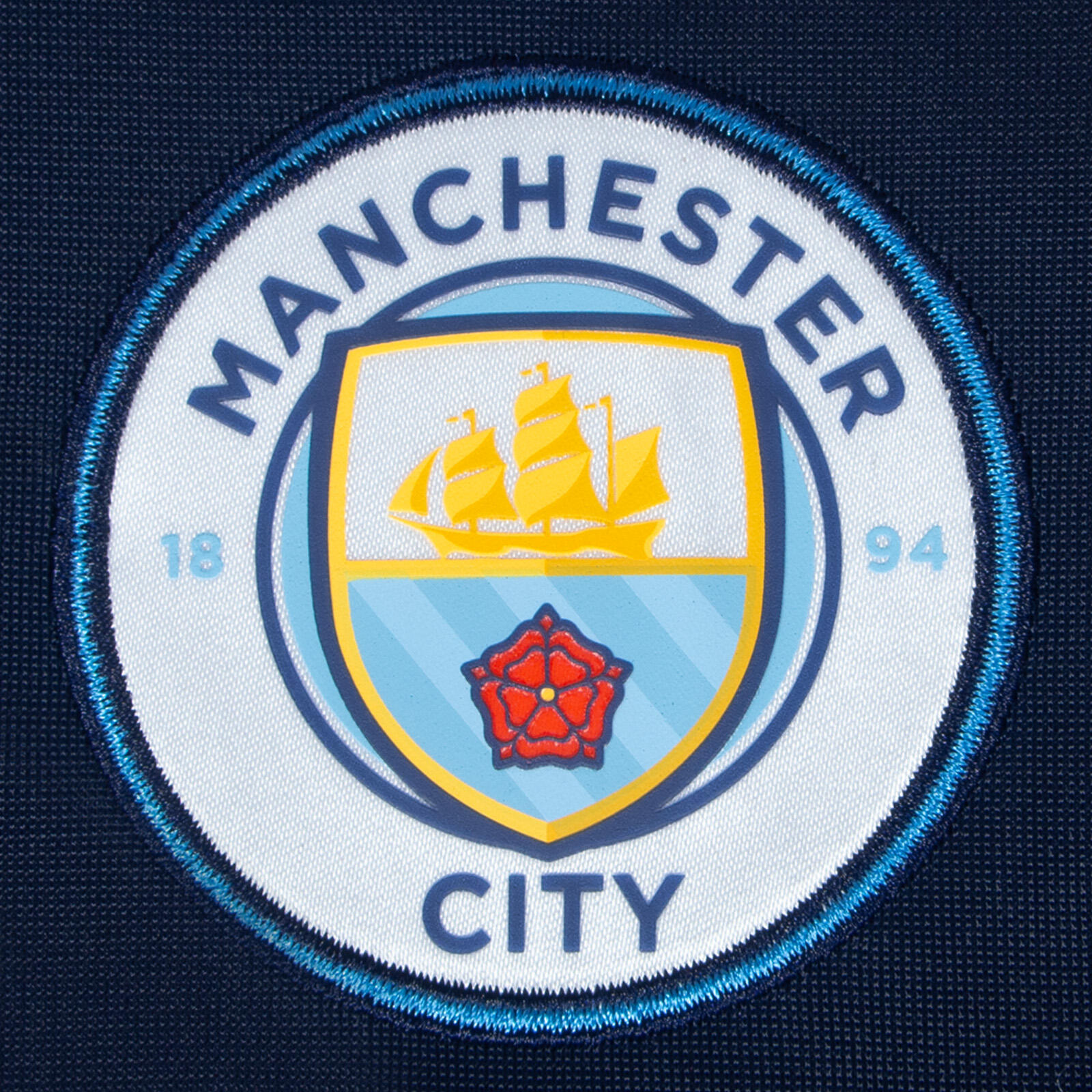Manchester City Boys Jacket Track Top Retro Kids OFFICIAL Football Gift 3/6