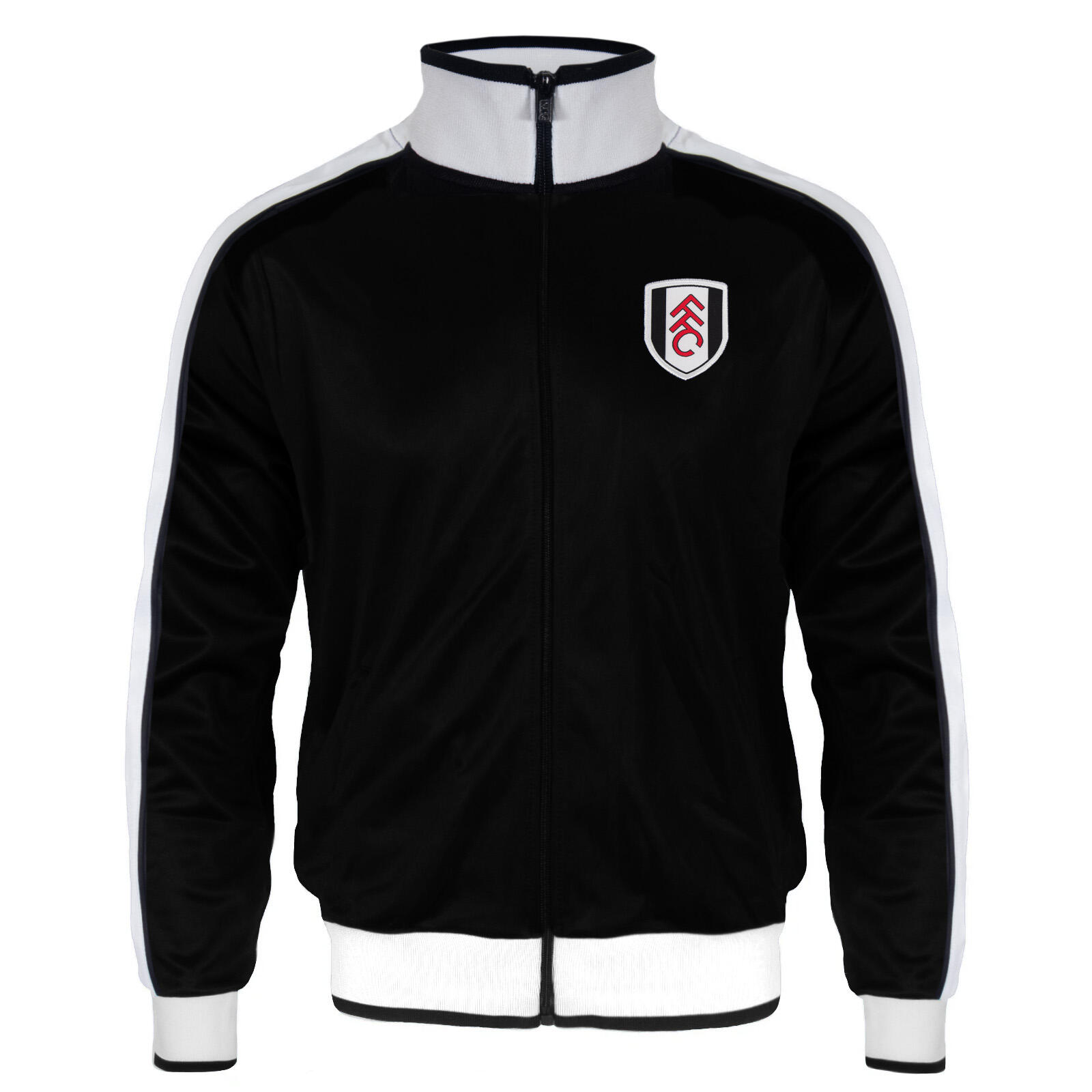 Fulham FC Boys Jacket Track Top Retro Kids OFFICIAL Football Gift