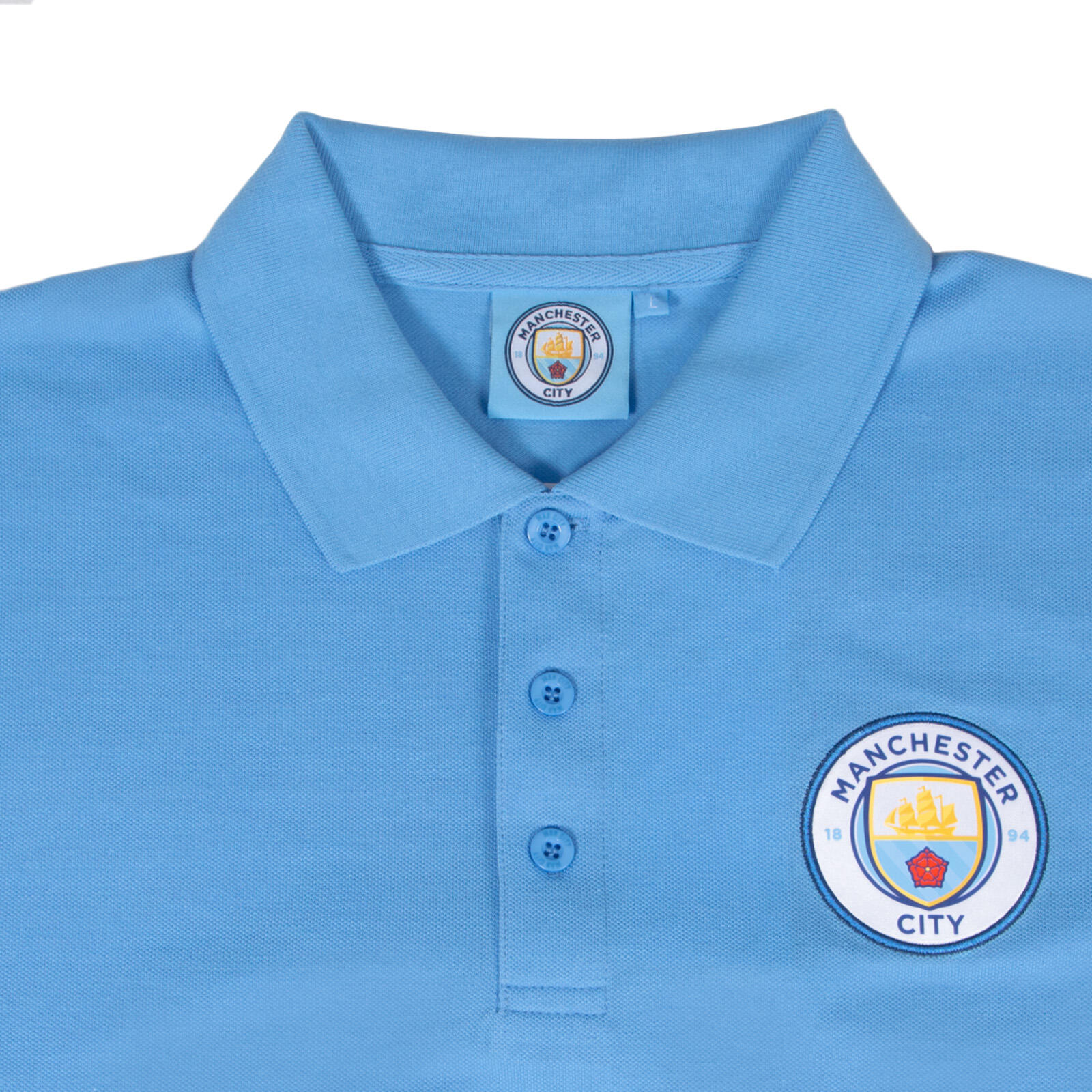 Manchester City Mens Polo Shirt Crest OFFICIAL Football Gift 3/6