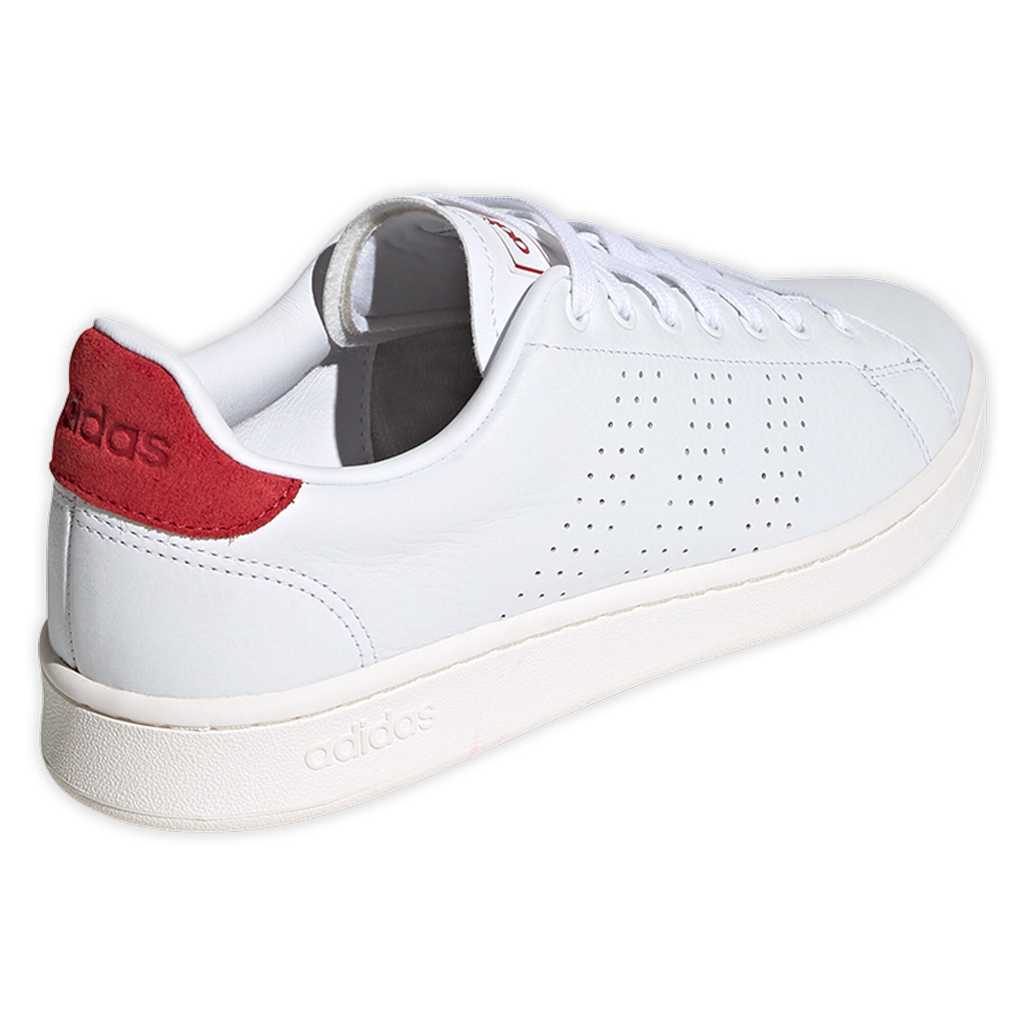 adidas Advantage Schuhe Weiß/Rot 5/5
