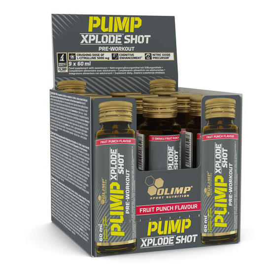 Pre-workout in shot - Pump Xplode Shot - Arancia