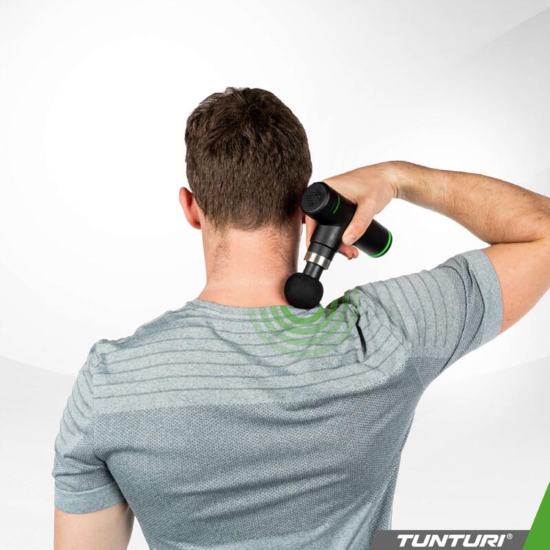 Massage Gun Mini - Pistolet de massage - Rechargeable - 4 accessoires inclus