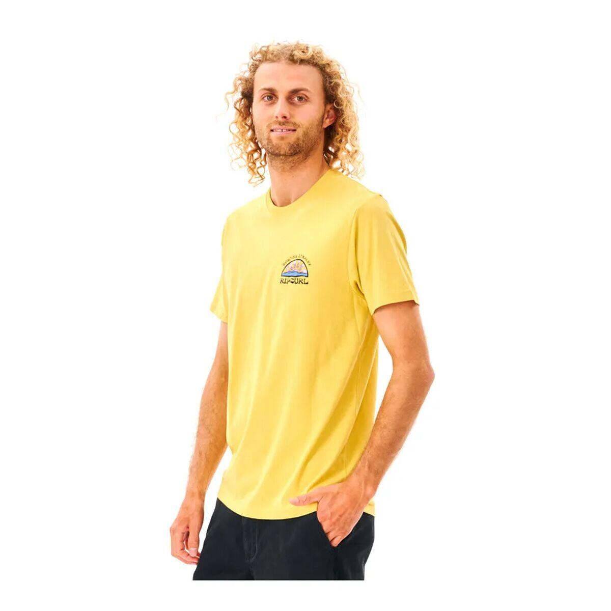 T-shirt à manches courtes homme Rip Curl Jaune 2/5