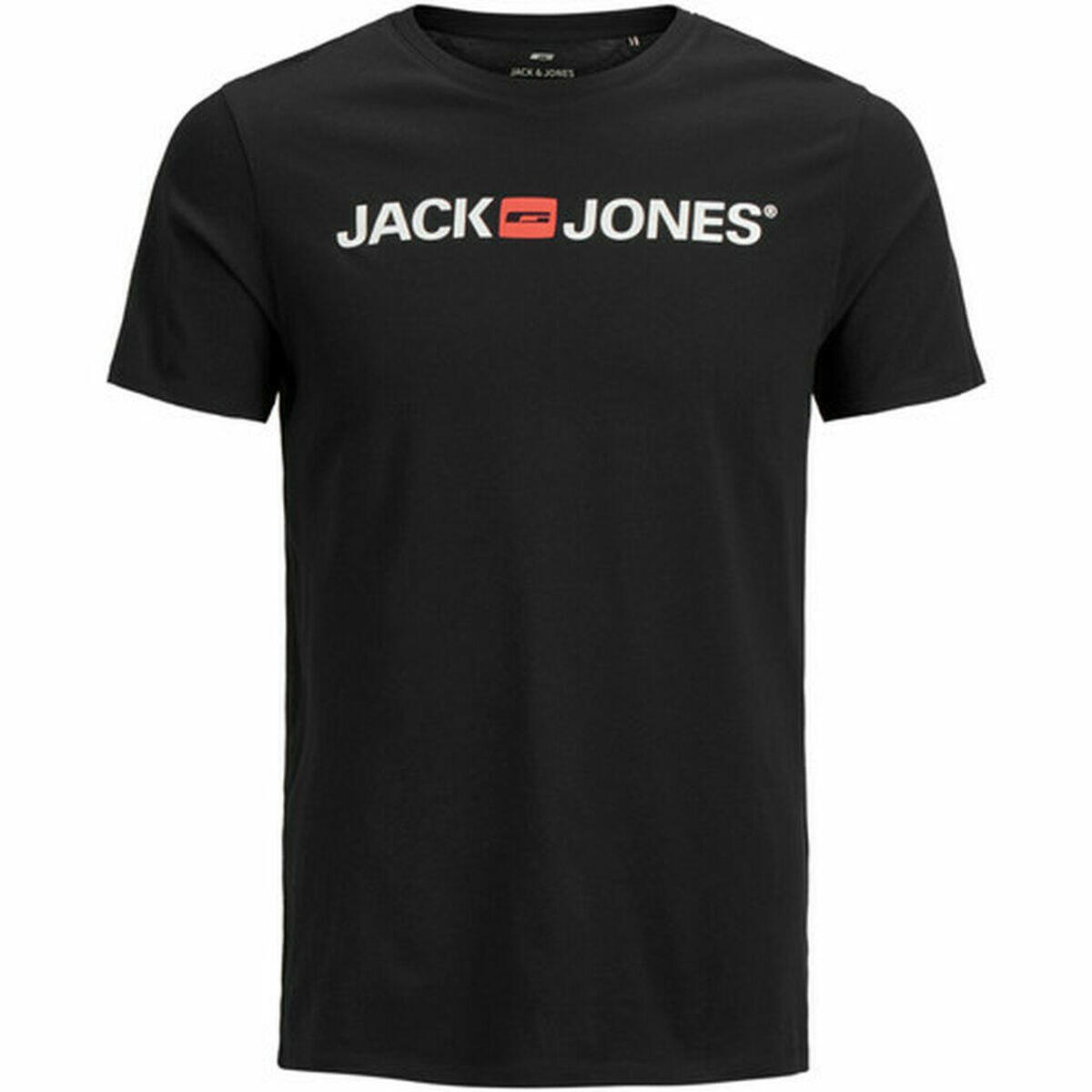 Maglia a Maniche Corte Uomo Jack & Jones 12137126 Nero 2/5