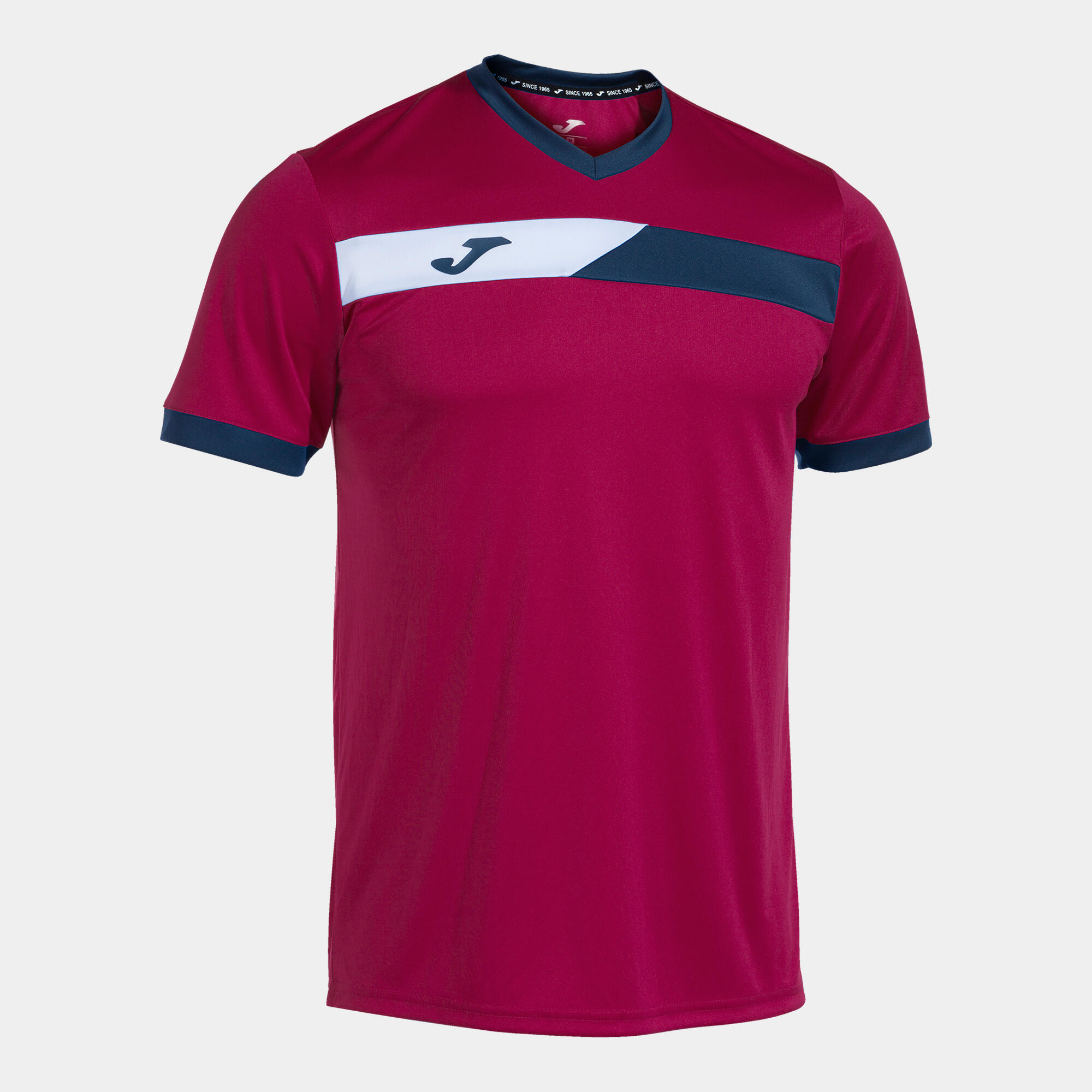 Joma - Maillot Manches Courtes Padel Homme Joma Court Rouge Cramoisi - T-shirt Manches Courtes - Bleu|rose|rouge - Decathlon