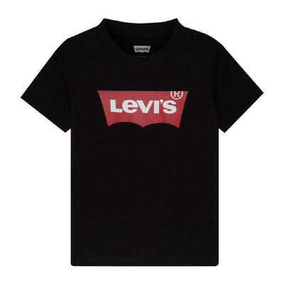 T-shirt met korte mouwen voor kinderen levi's batwing boy dark zwart
