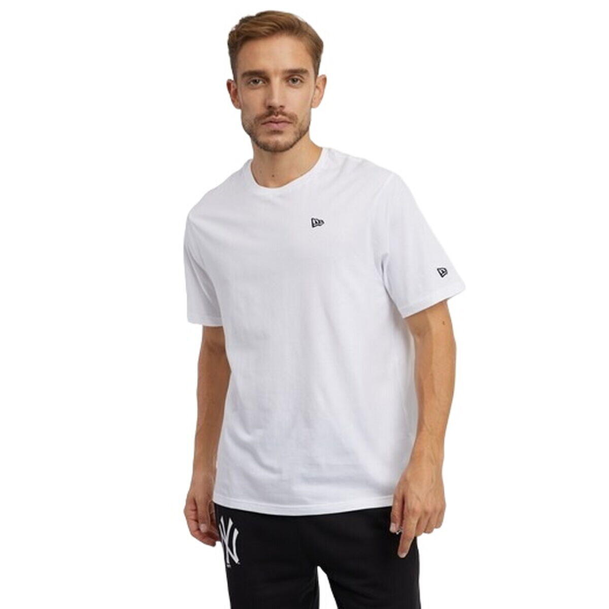 Koszulka z krótkim rękawem Męska New Era ESSENTLS TEE 60416745 Biały 2/5