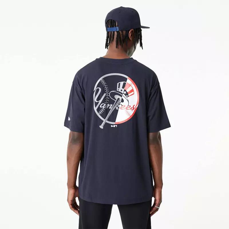 Shirt New Era MLB Graphic New York Yankees Marineblauw