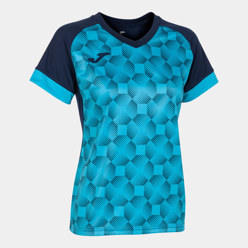 Camiseta Manga Corta Fútbol Mujer Joma Supernova III Marino