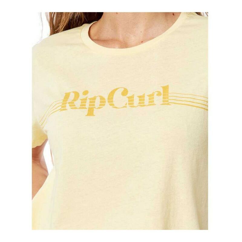 Camiseta de Manga Corta Mujer Rip Curl Re-Entry W Amarillo