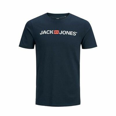 Heren-t-shirt met korte mouwen jack & jones 12137126 marineblauw