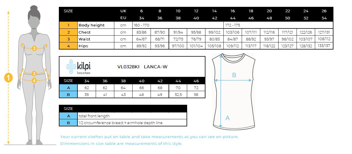 Kilpi Lanca-W Débardeur de sport femme 100% Lyocell Zones réfléchissantes 4/4