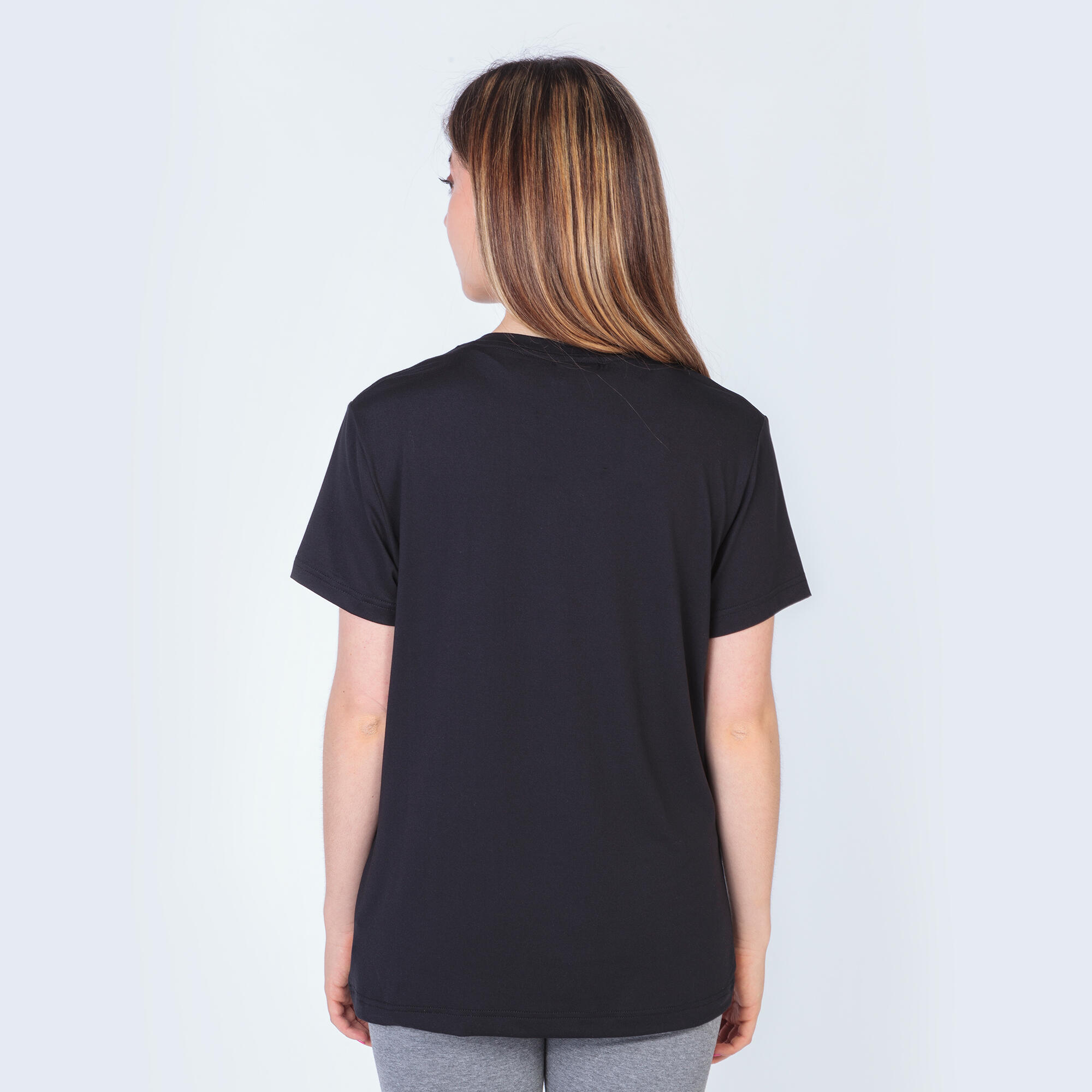 T-Shirt Manga Curta Fitness Mulher Joma Desert Preto 3/5
