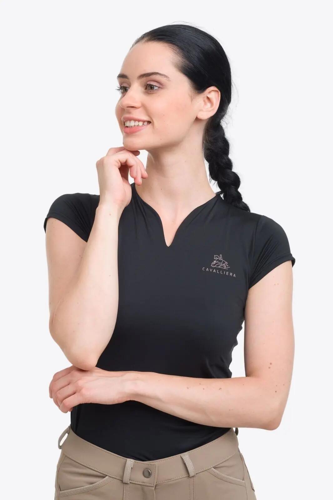 High Performance Lovas Felső Rose Gold - Rövid Ujjú, fekete 5/6