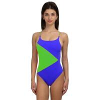 Maiô feminino turbo island - azul/verde - tamanho 30