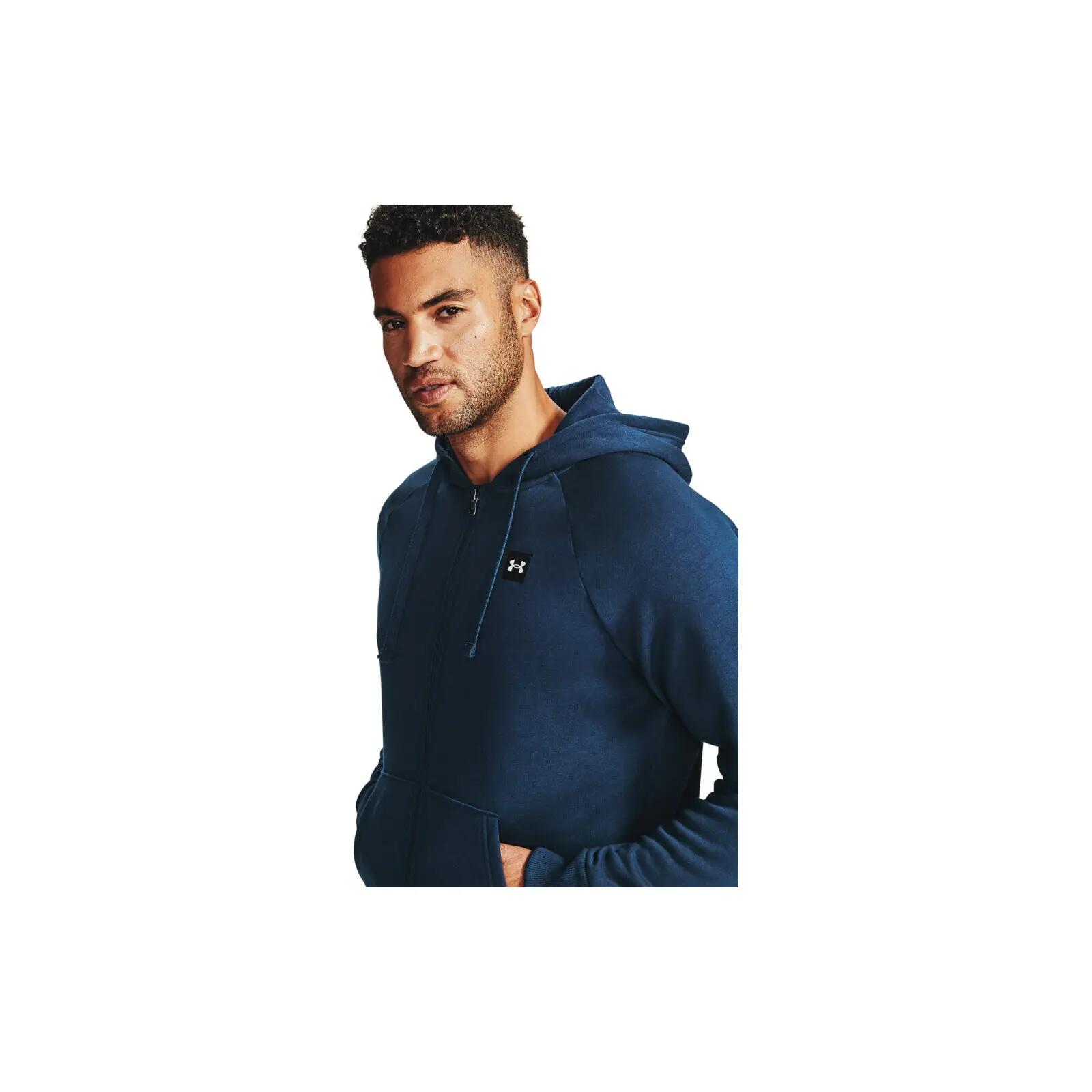 Under Armour Rival Fleece FZ, Niebieski 4/6