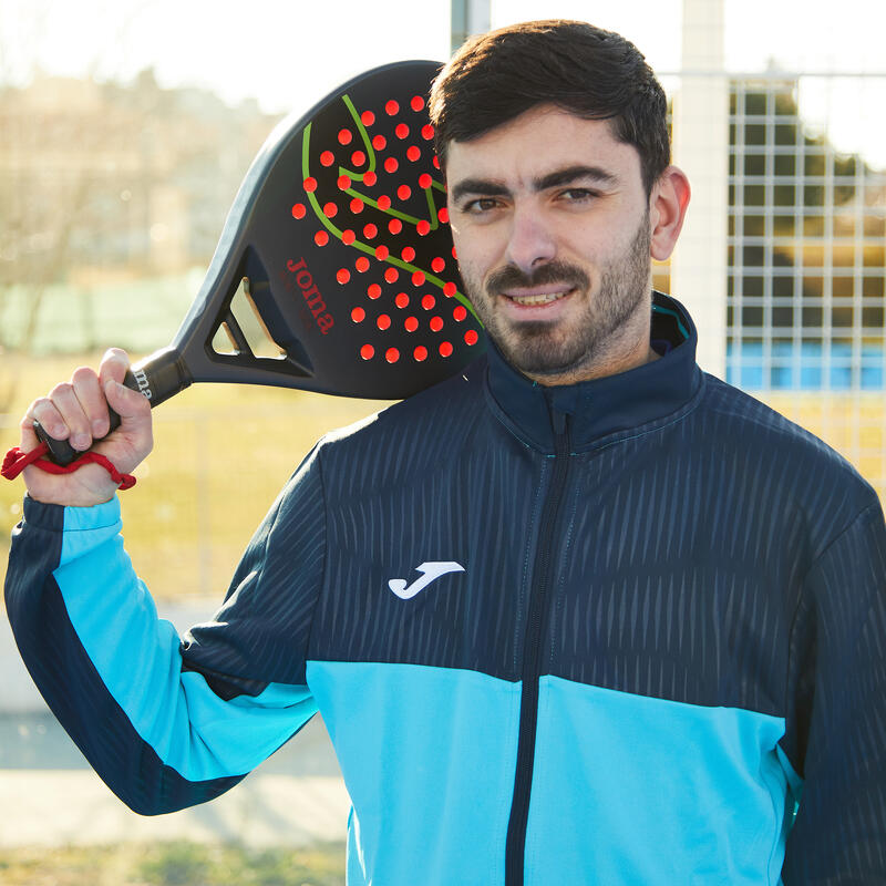 Veste Padel Homme Joma Montreal Turquoise Fluo