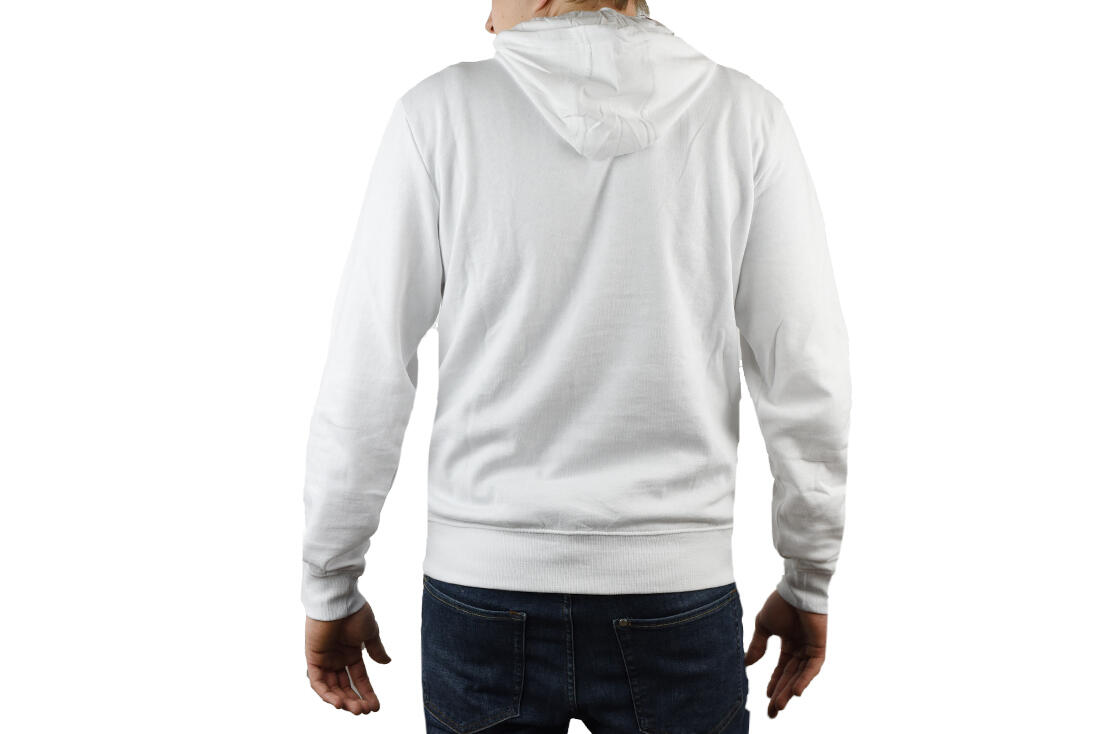 Kappa Vend Hooded, Homme, Fitness, pulls molletonnés, blanc 3/4