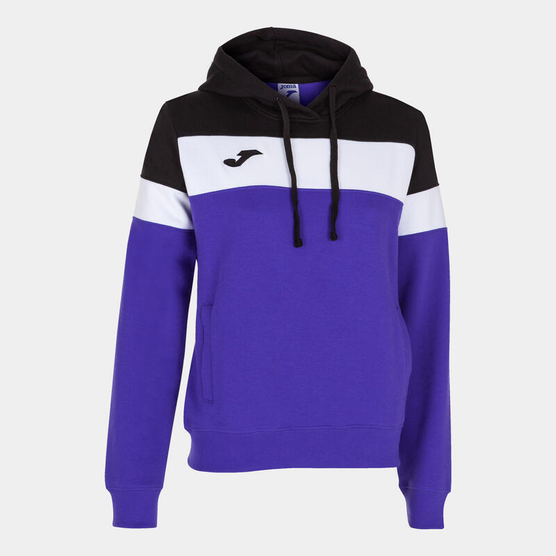 Sudadera Con Capucha Fútbol Mujer Joma Crew IV Morado