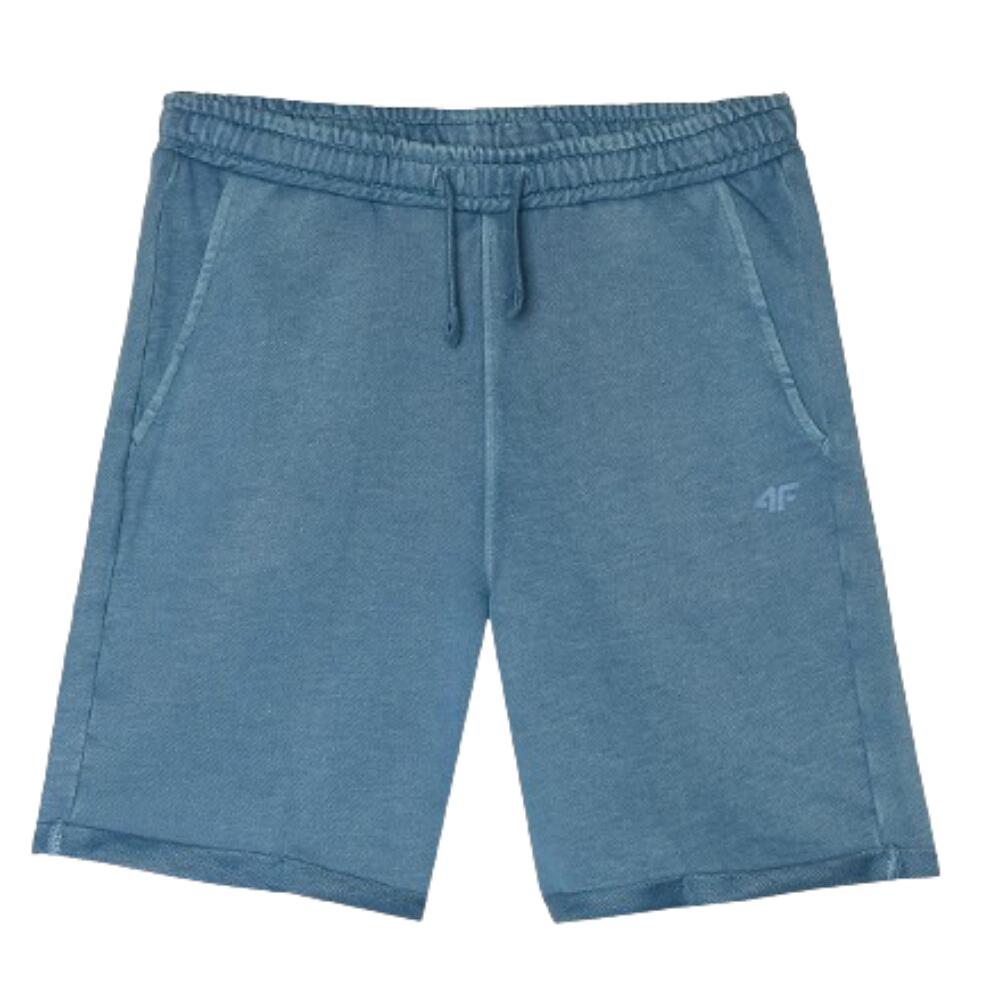 Calções Básicos de Ginástica 4F de Algodão Criança Azul 4/4