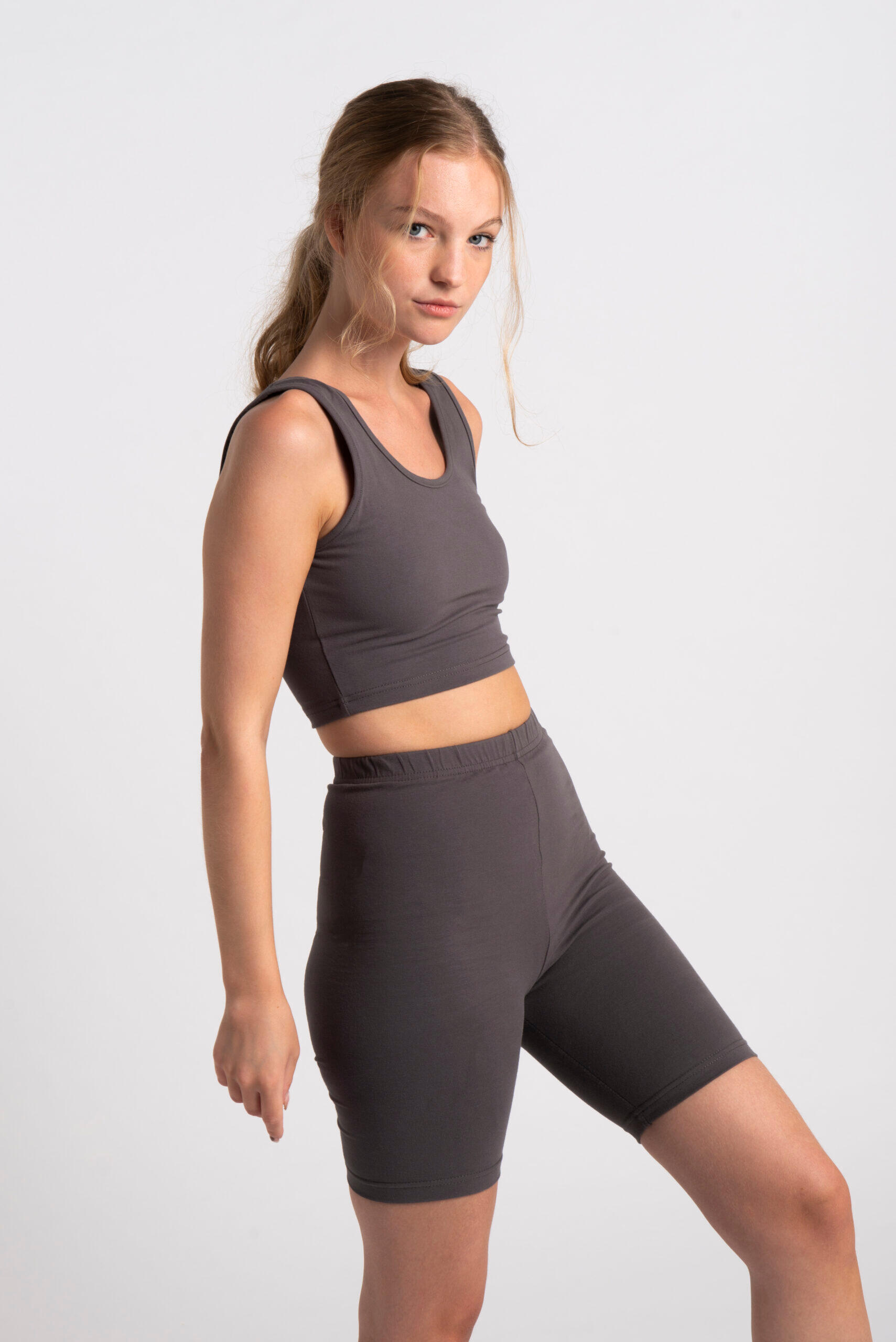 Body Crop Tank - Dames - Slate 2/5