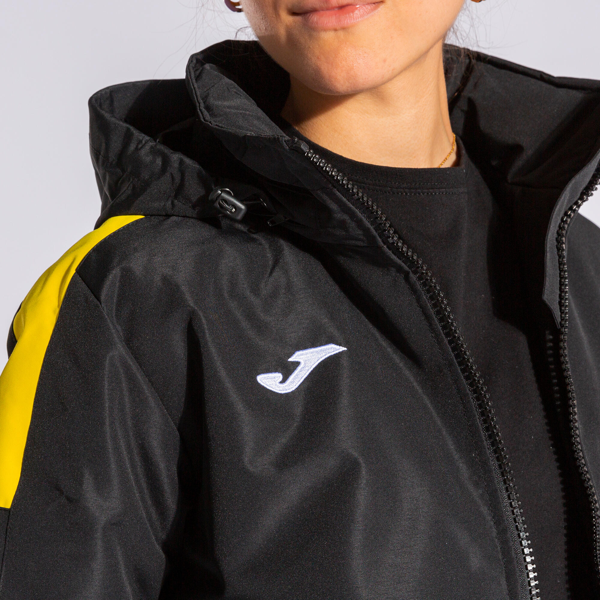 Anorak Fútbol Mujer Joma Trivor Negro 4/5