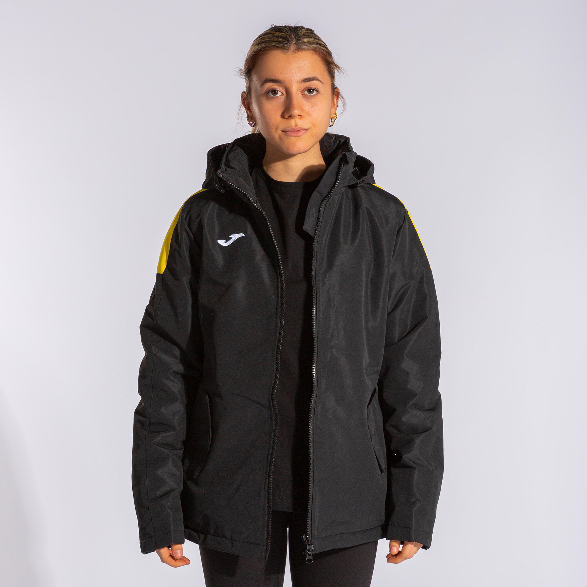 Anorak Fútbol Mujer Joma Trivor Negro 2/5