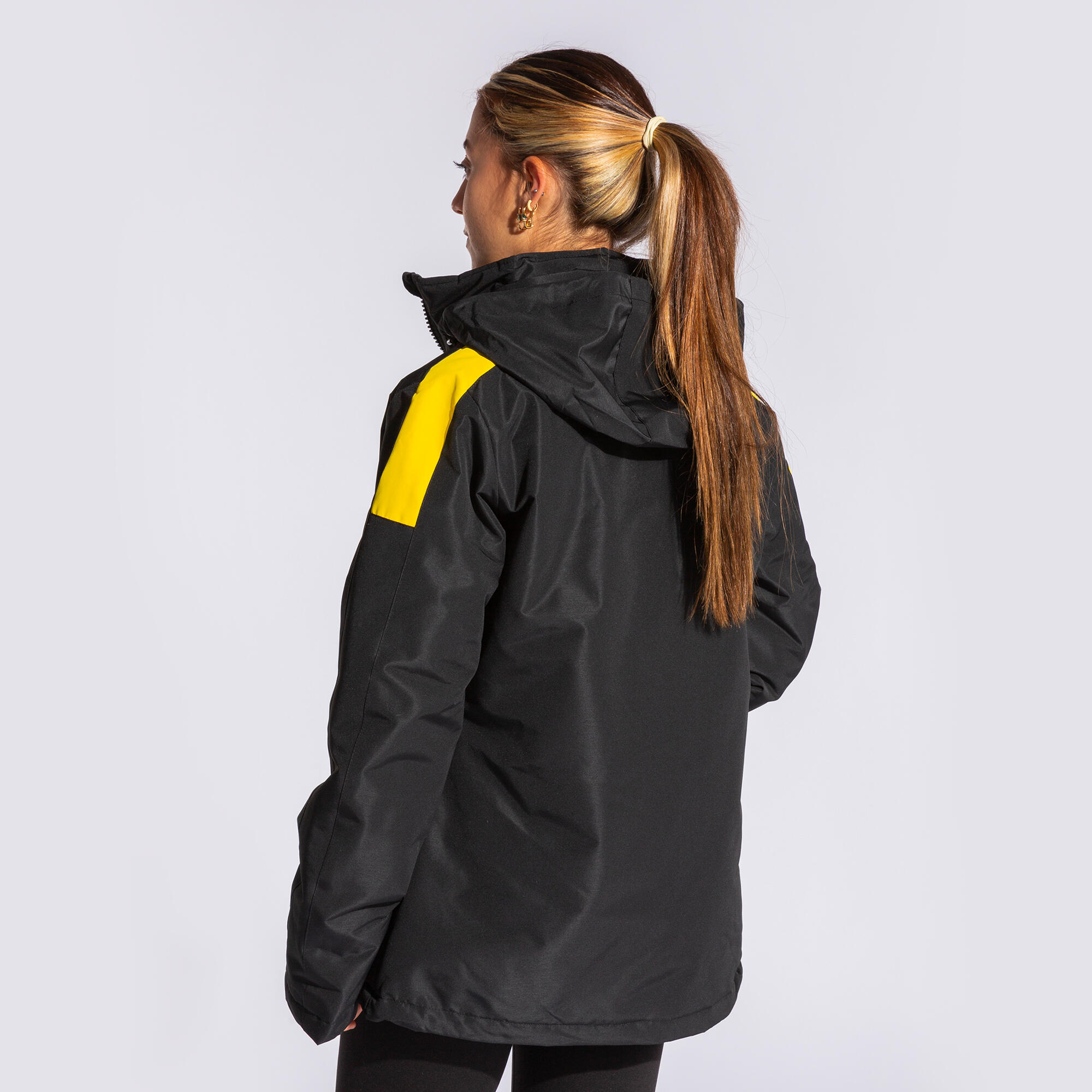 Anorak Fútbol Mujer Joma Trivor Negro 3/5