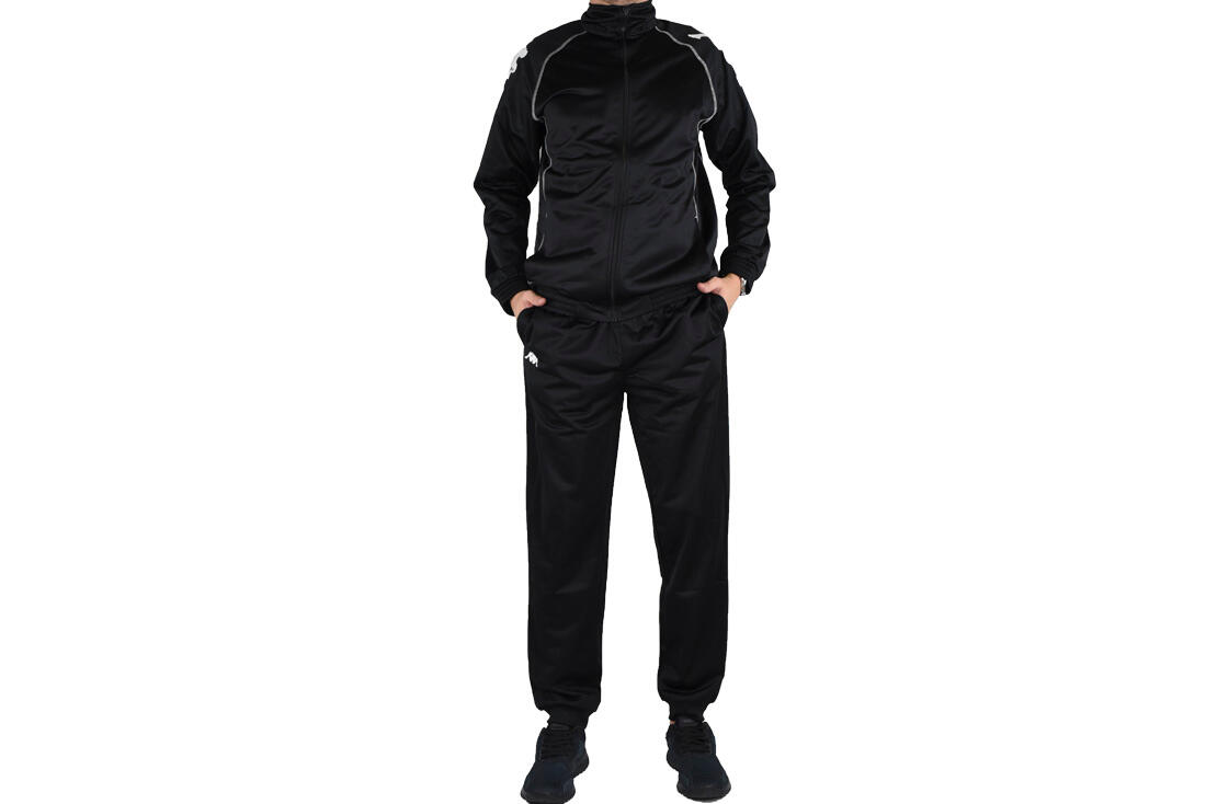 KAPPA Kappa Ephraim Training Suit, Mannen, Voetbal, Trainingspakken, zwart