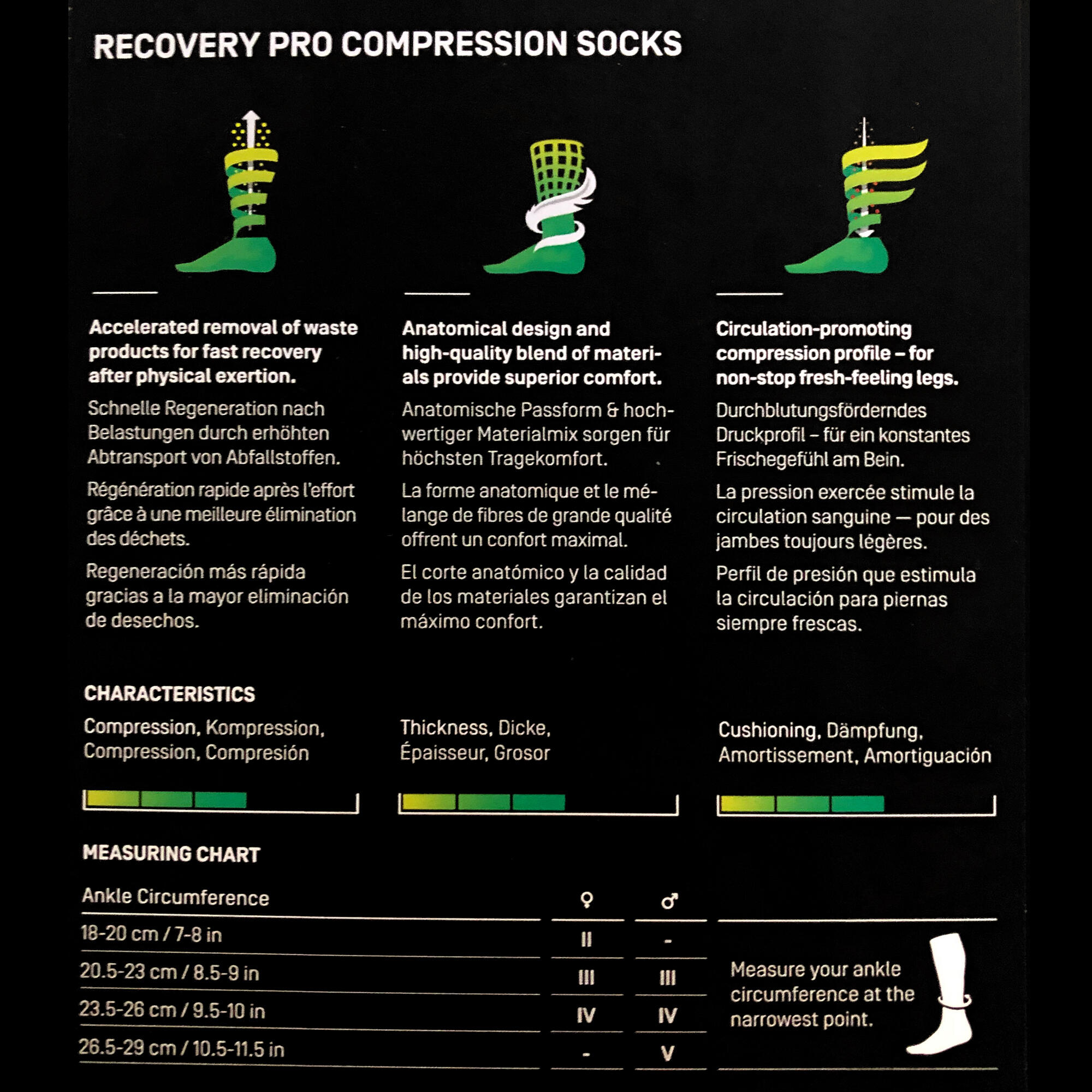 Chaussettes de compression hautes CEP compression 3.0 5/5