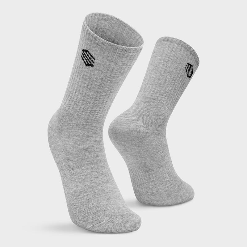 Herren und Damen Lifestyle Sportsocken 3er-Pack Step SIROKO Schwarz