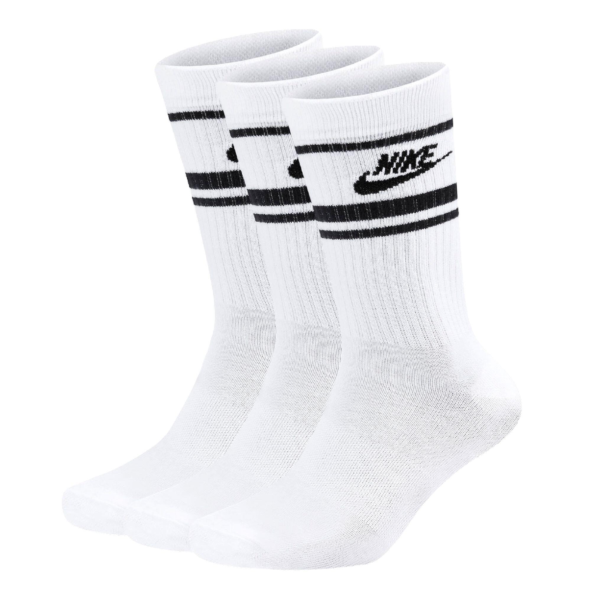 NIKE SOKKEN Nike Everyday Essential Crew 3pk, Wit, Uniseks