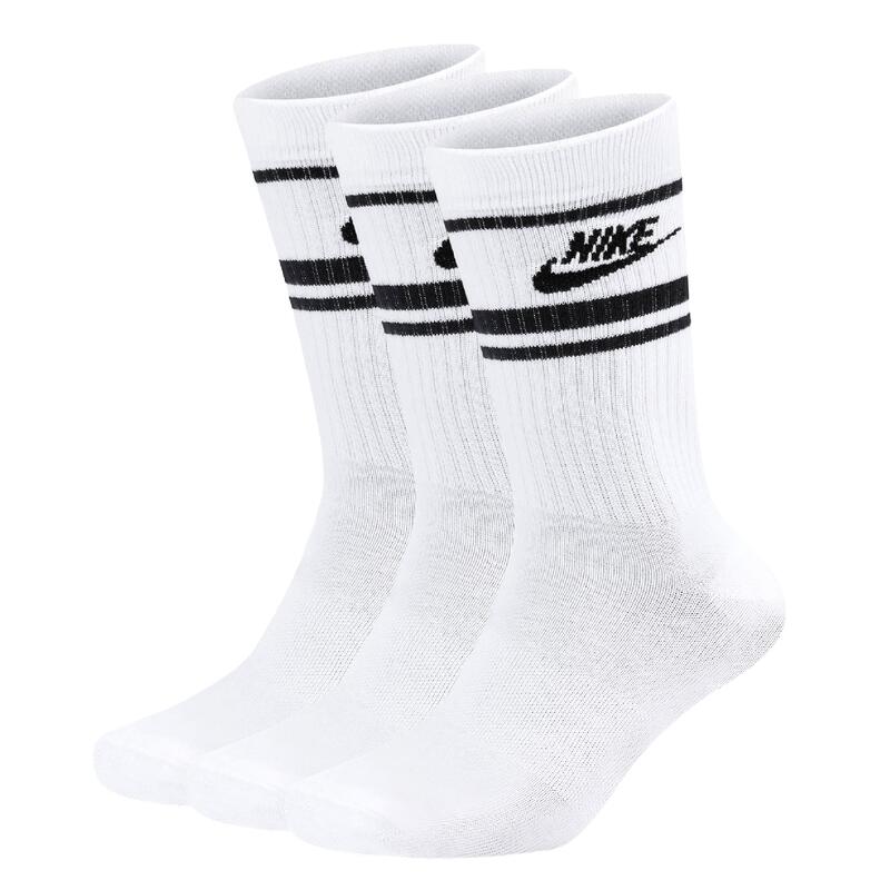 Sosete unisex Nike Everyday Essential Crew 3pk, Alb