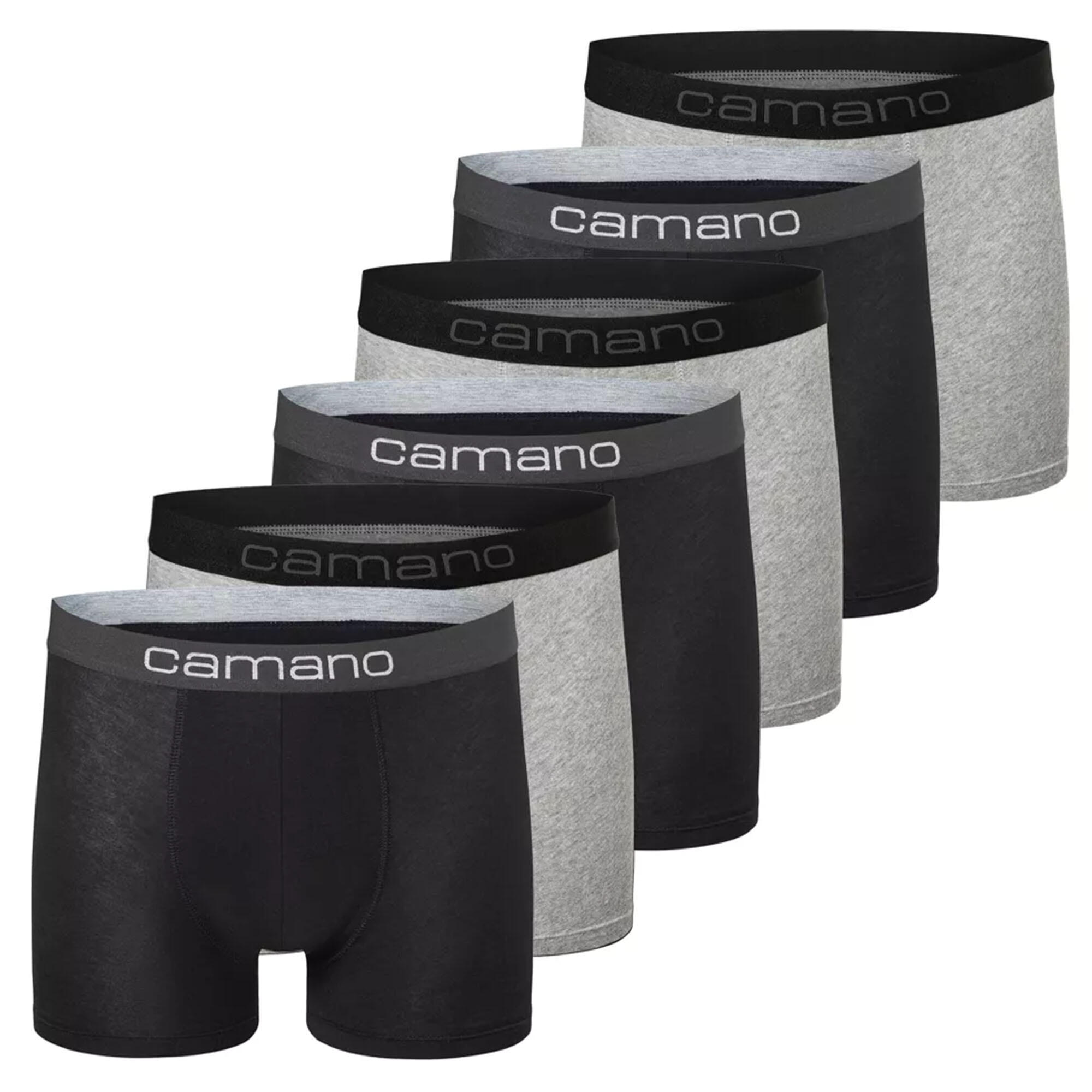 CAMANO Boxershort Herren 6er Pack Figurbetont-Men comfort BCI Cotton Boxershorts 6p in