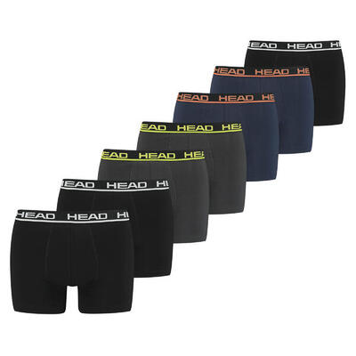 Boxershort Herren 7er Pack Figurbetont-HEAD BASIC BOXER TRUNKS