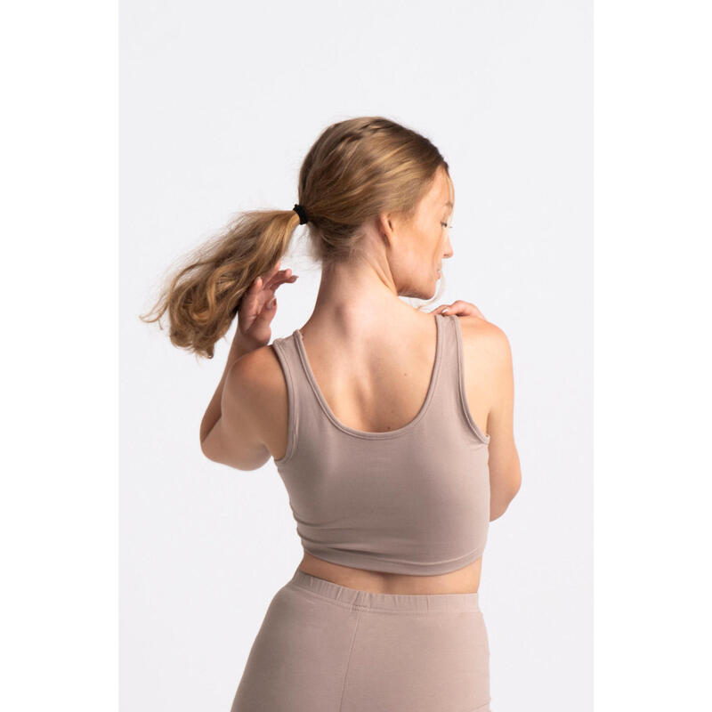 Camiseta Body Crop - Mujer - Chai Beis