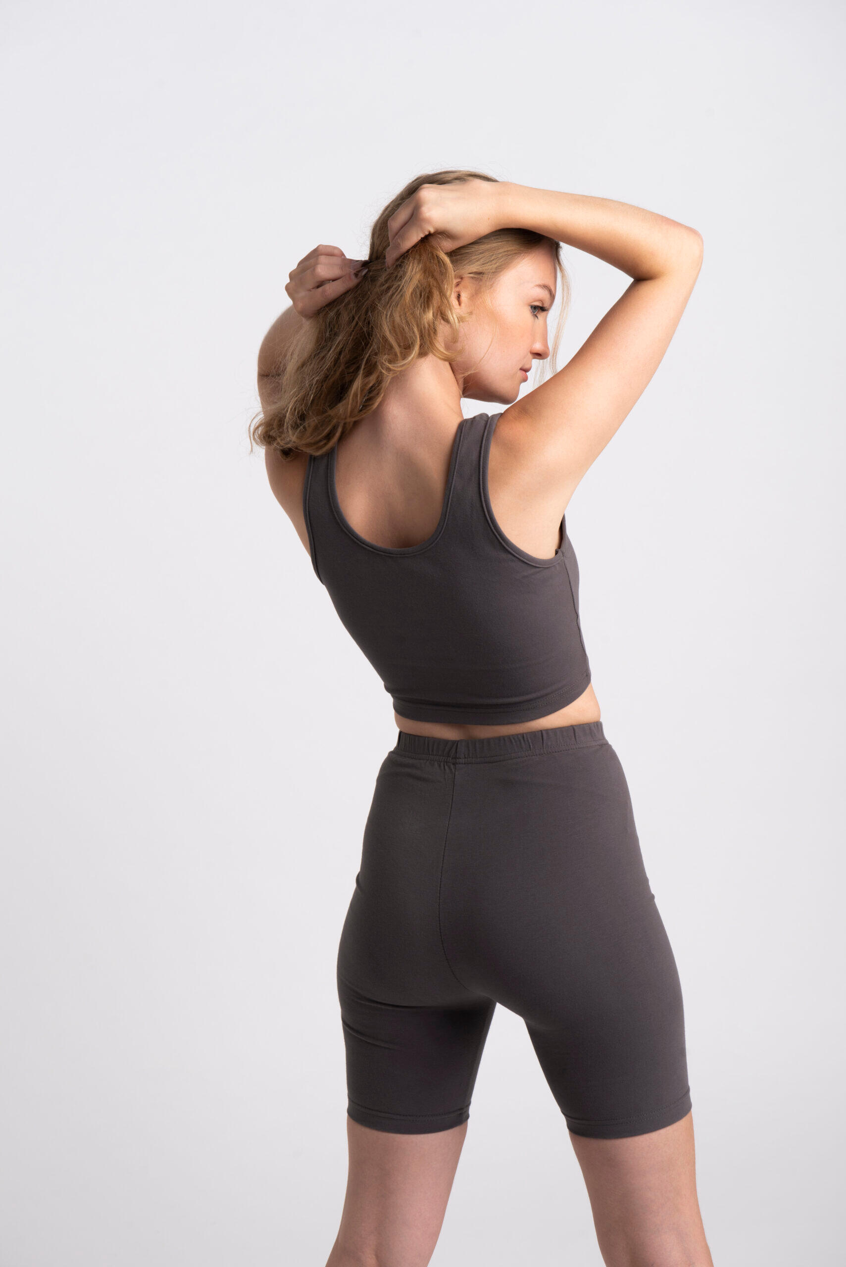 Body Crop Tank - Dames - Slate 4/5