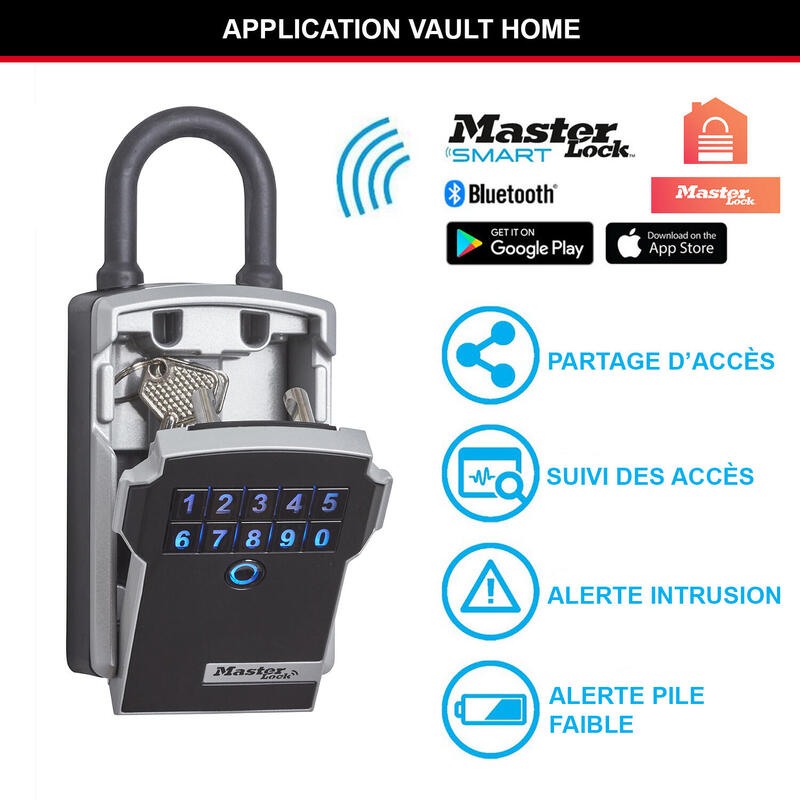 Lacăt bluetooth, combinație, Select Access, negru