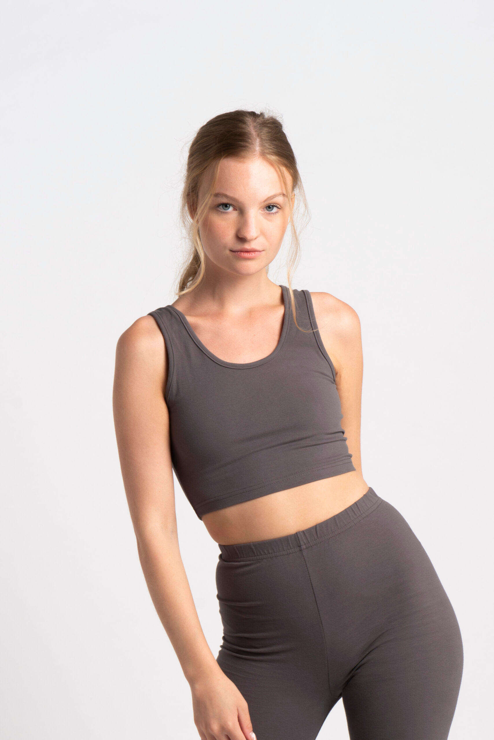 AESTHETIC WOLF Body Bauchfreies Top Tank Fitness - Damen - Slate Blau