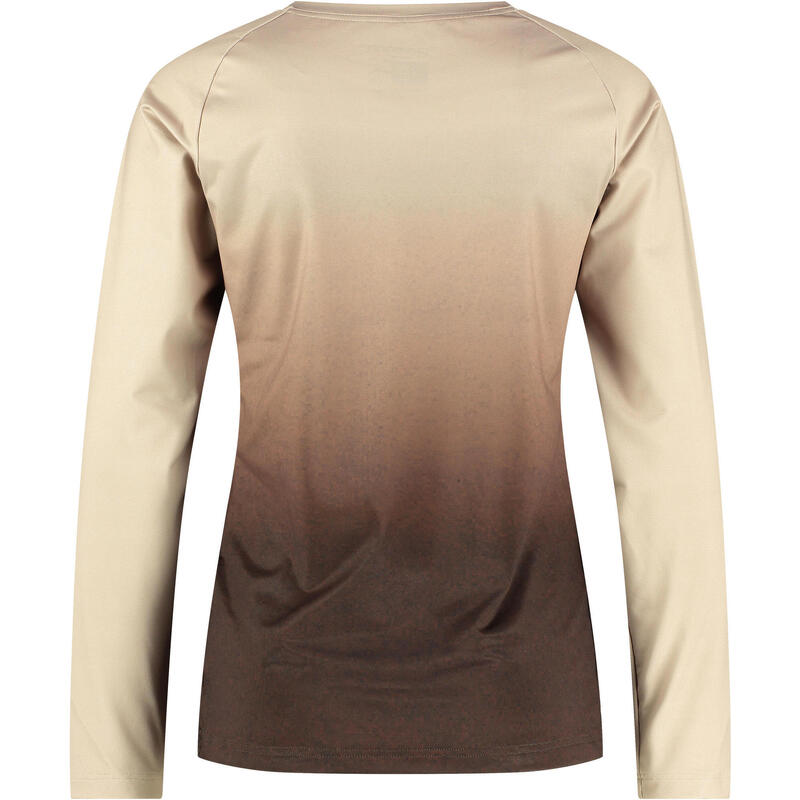 SHIMANO Femme - SAIKO Manches longues chaudes imprimées, beige plume