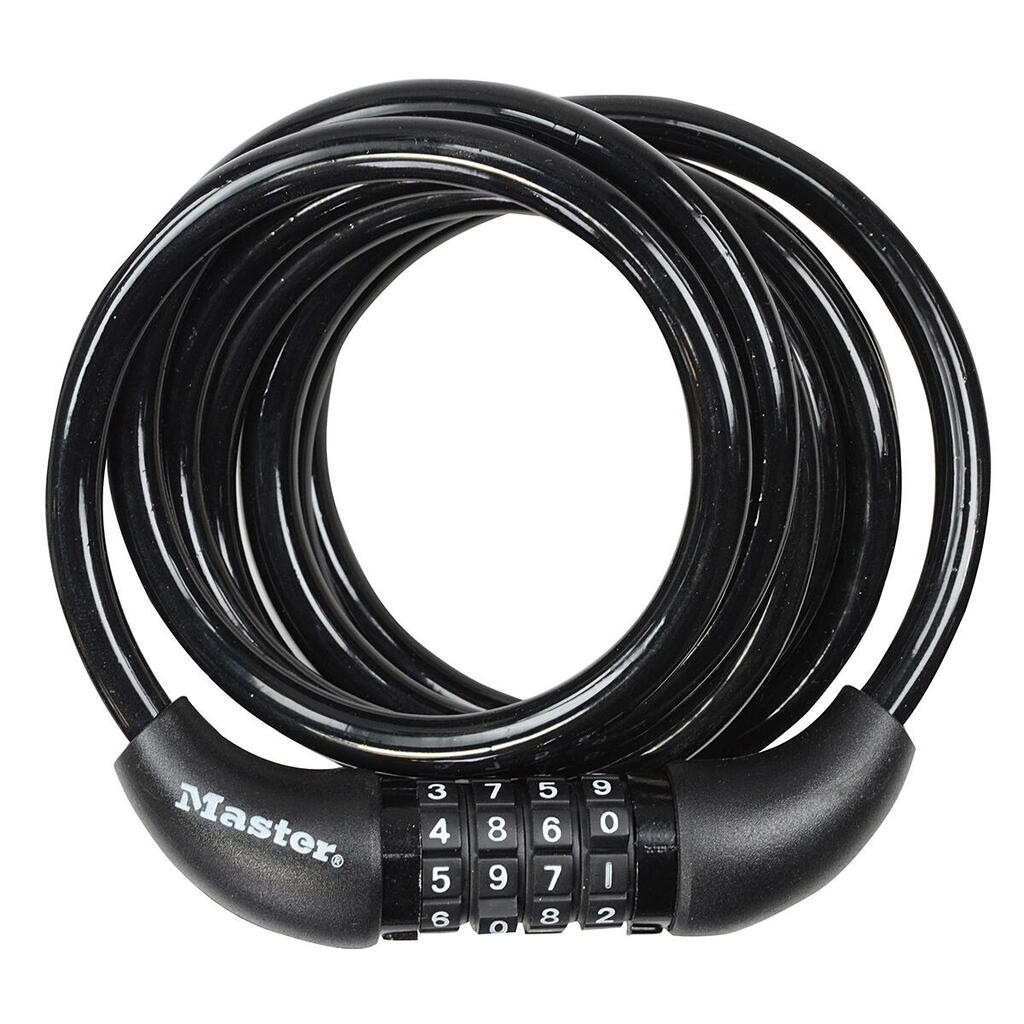 Bike Cable Lock [Combination] [1.8 m Coiling Cable] [Outdoor] 8221EURDPRO