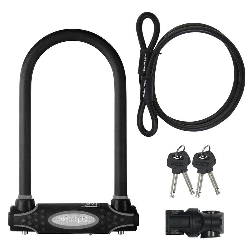 Antivol U avec Câble [A Clé] [Support de Vélo Universel] [Antivol Certifié]