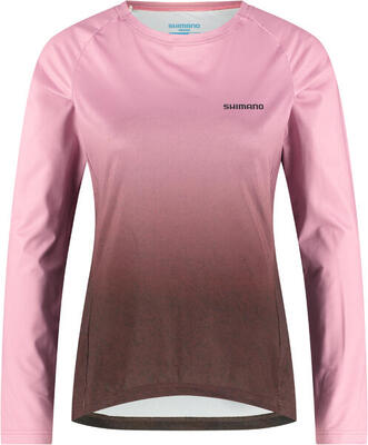 Dames saiko lange mouw warm bedrukt. roze