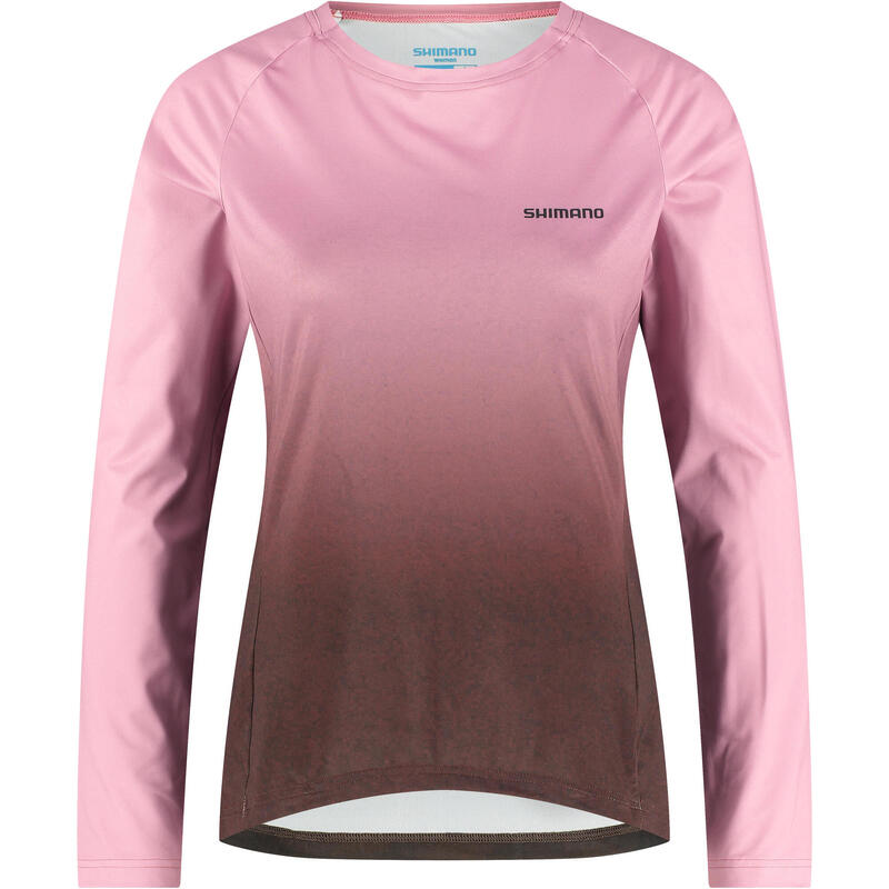 SHIMANO Femme - SAIKO Manches longues chaudes imprimées, rose