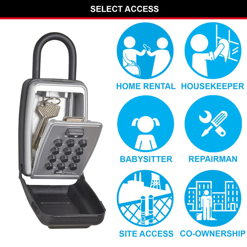 Lacăt combinație cu ancoră Select Access, gri