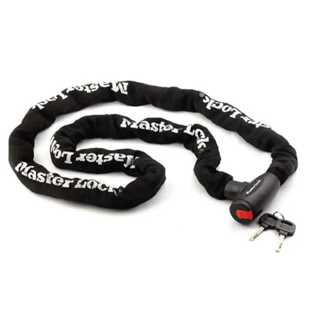 Chain Bike Lock with Padlock, Keys, 90cm x 6mm,