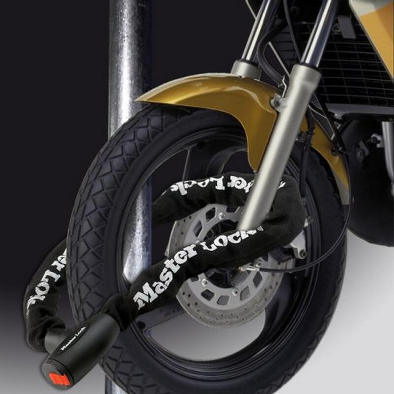 Chaîne Antivol Moto [Clé] [2 m chaîne] - Idéal pour les Motos et Scooters