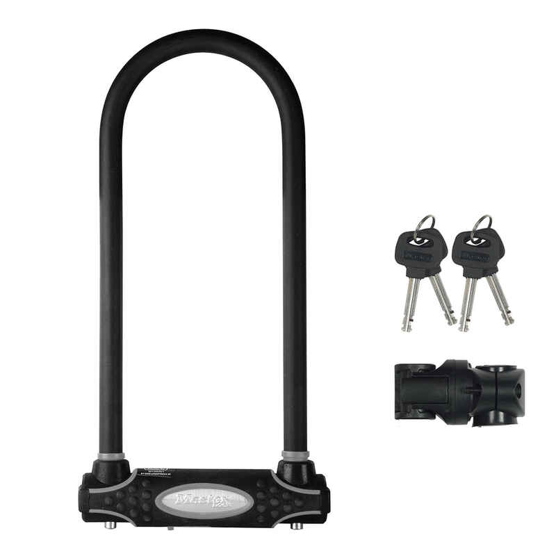 Heavy Duty Bike D Lock [Key] [Universal Mounting Bracket] [Certified ...