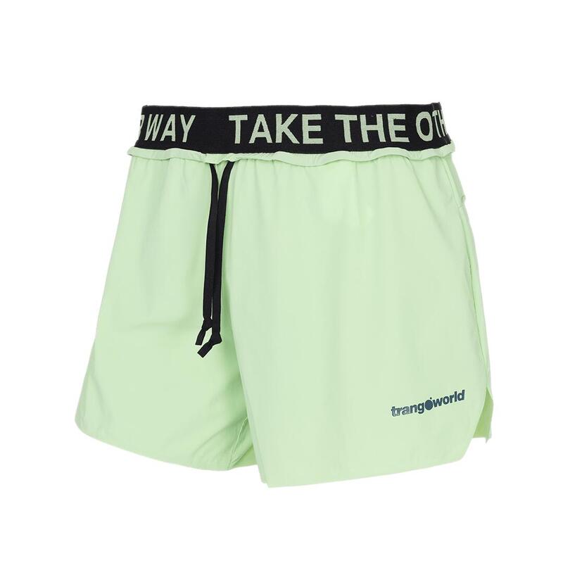 Pantalones cortos de Trail Running para Mujer Trangoworld Larues Verde