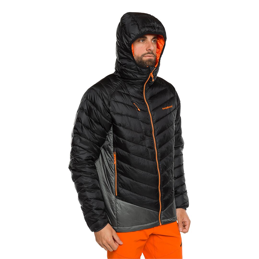 Plumífero para Hombre Trangoworld Medel Negro/Gris/Naranja 6/7